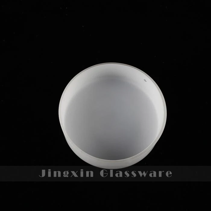 Small Cylinder White Glass Lamp